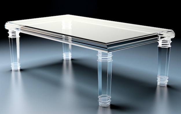 a square table with a white tray on it and a square object on the table