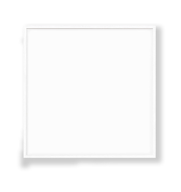 Photo square white frame on a white background