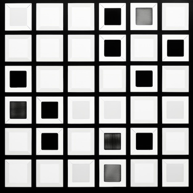Фото Квадраты и спектралистский стиль захватывающее исследование черно-белого