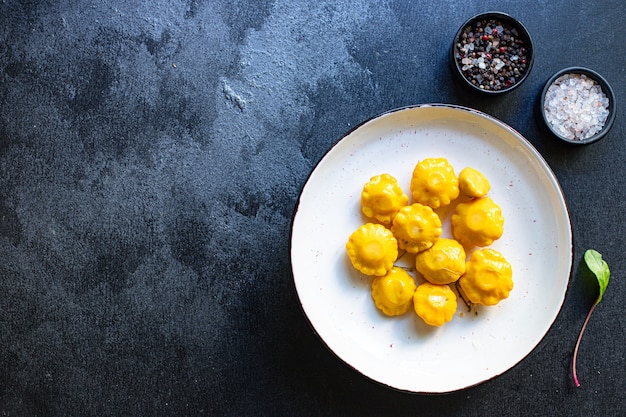 Squash little pumpkins in marinade salad vegetable snack