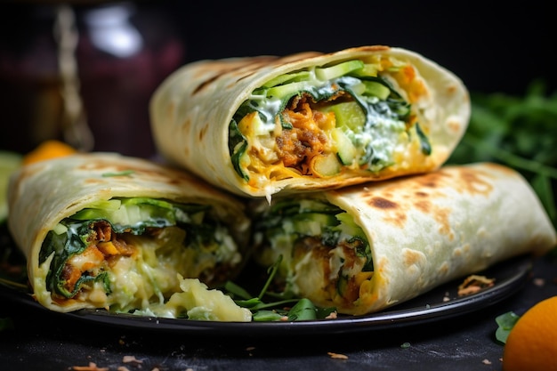 Squash and Zucchini Burritos