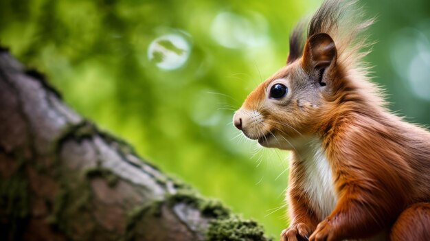 Foto scorpione nella foresta d'autunno