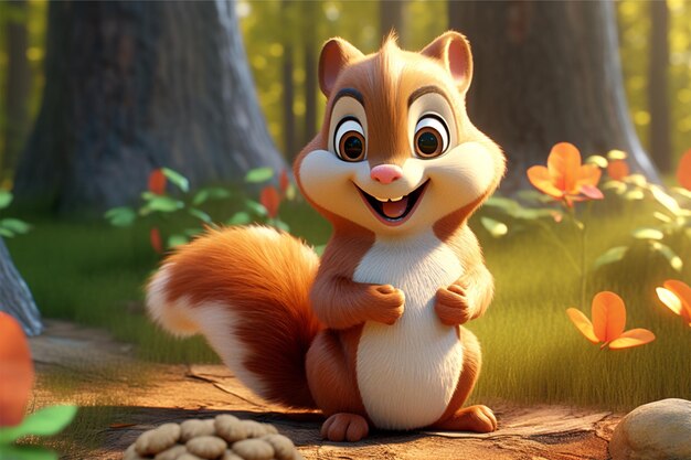 squirrel character charming