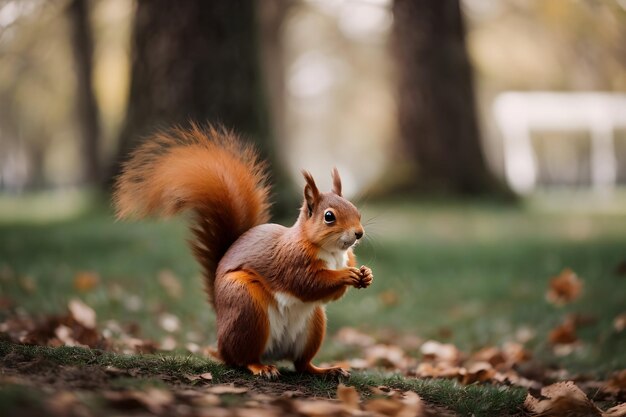 Photo squirrel cute rodent squirrel in the wild squirrel photography squirrel closeup small mammal