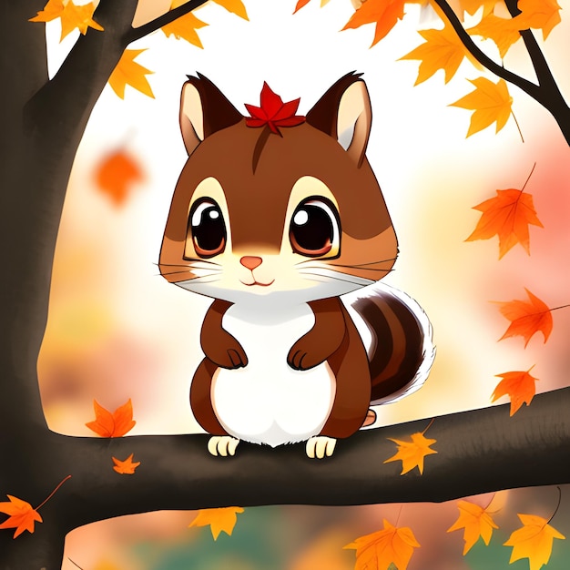 Squirrel with acorn