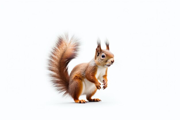 A squirrel with white background