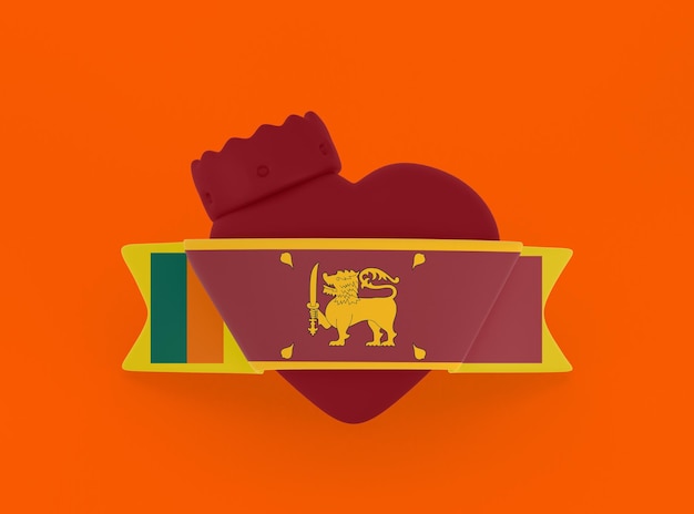 Sri lanka heart banner