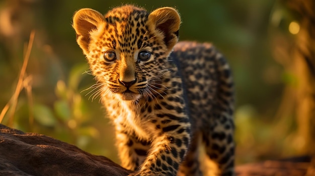 Sri Lanka Leopard cub Panther cub