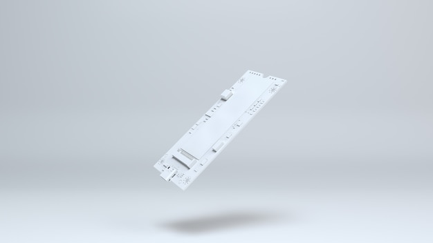 SSD op witte achtergrond 3d scence