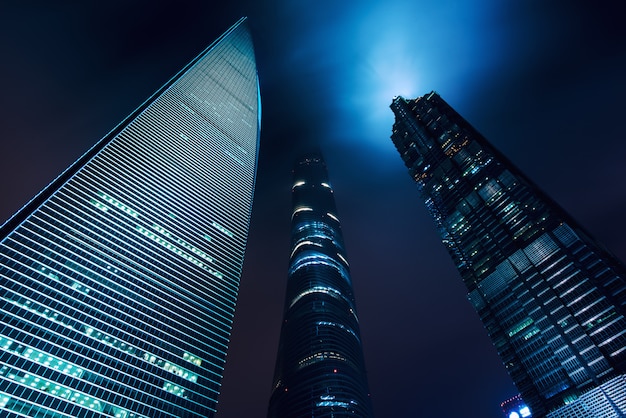 SShanghai luajiazui finance and business district skyscrapers, Shanghai China. Asia.