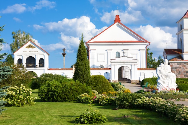 St. Anne's Church in Mosar, Belarus. Architectural monument of classicism. 