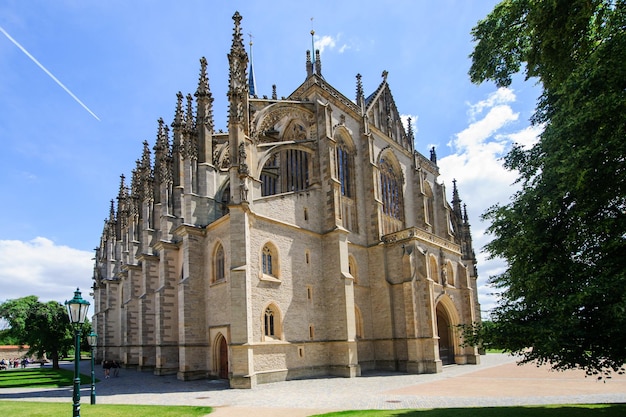 St Barbara gothic cathedral in Kutna Hora Bohemia