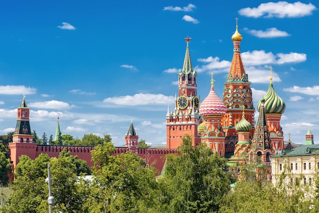 St Basil's Cathedral and Moscow Kremlin Russia