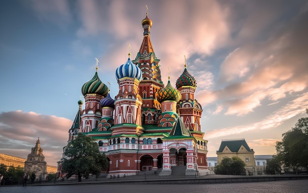 St Basil's Cathedral Moscow Russia Generative AI