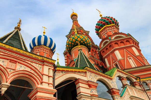 St Basil's Cathedral on Red Square in Moscow Russia