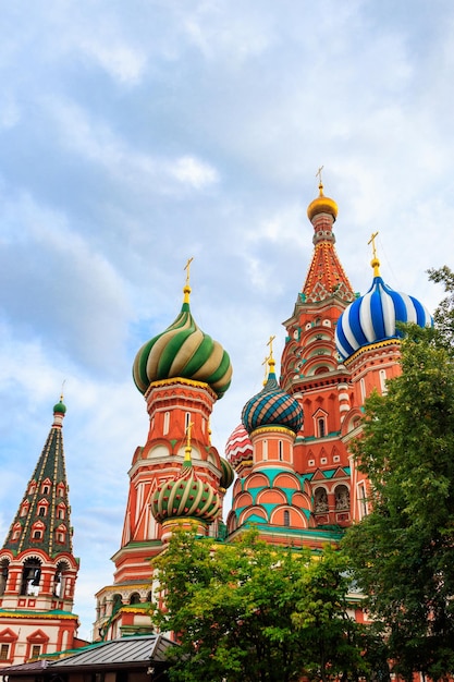 St Basil's Cathedral on Red Square in Moscow Russia