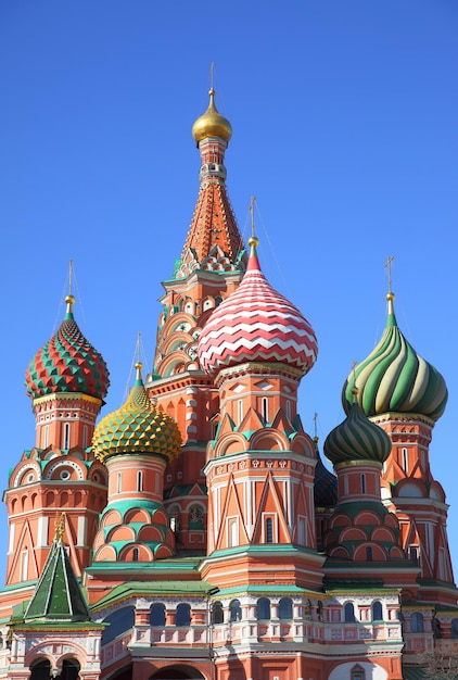 St. Basil's kathedraal op het Rode Plein in Moskou, Rusland