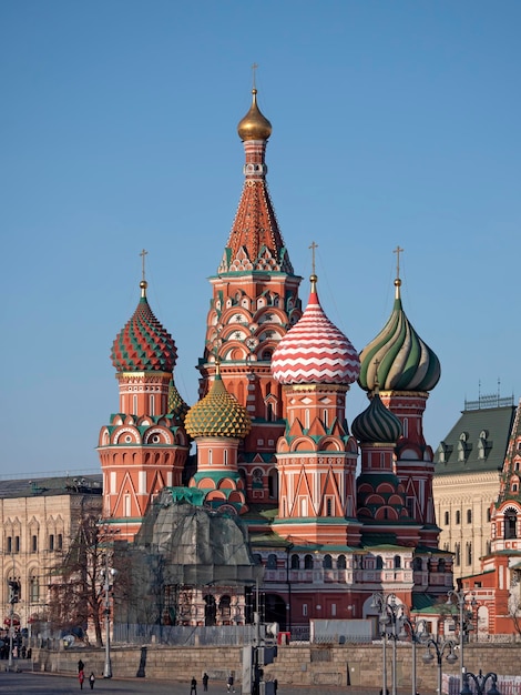 St basilikskathedraal op rood vierkant in moskou