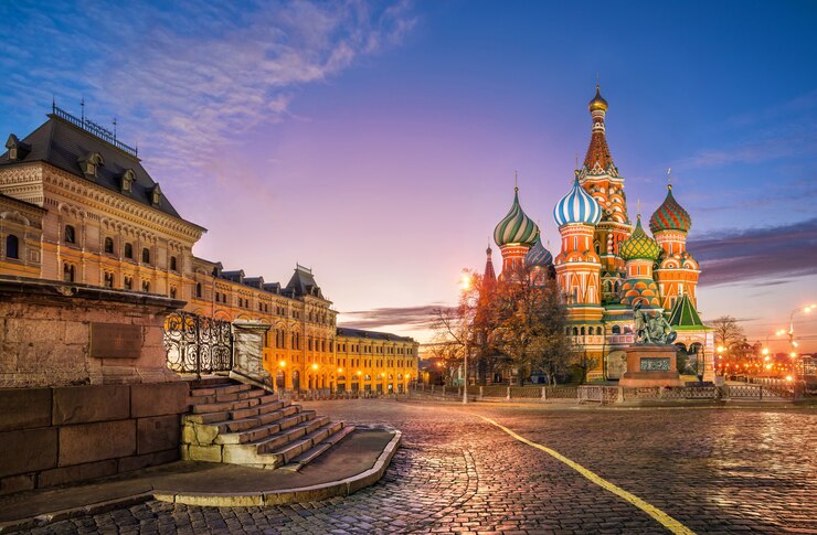 St. Basils Cathedral op het Rode Plein in Moskou