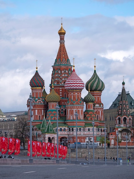 St Basils cathedral on Red Square in Moscow