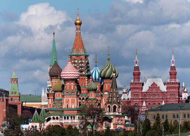 St Basils cathedral on Red Square in Moscow