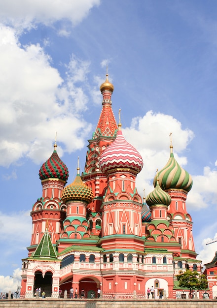 St basils cathedral on red square in moscow