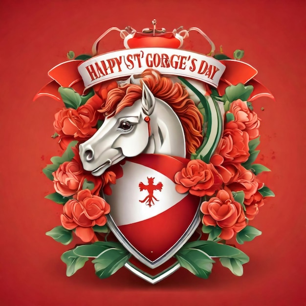 Photo st george medieval vector illustration