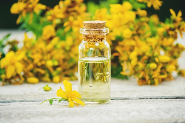 St John's wort tincture in a small bottle