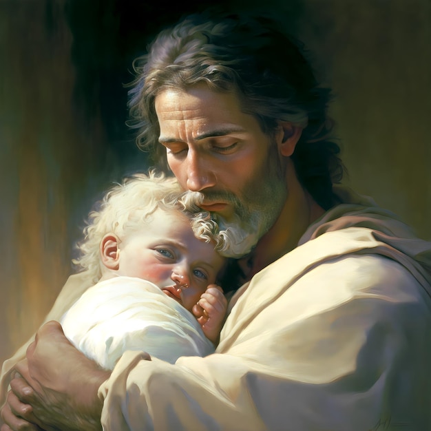 St Joseph with Baby Jesus