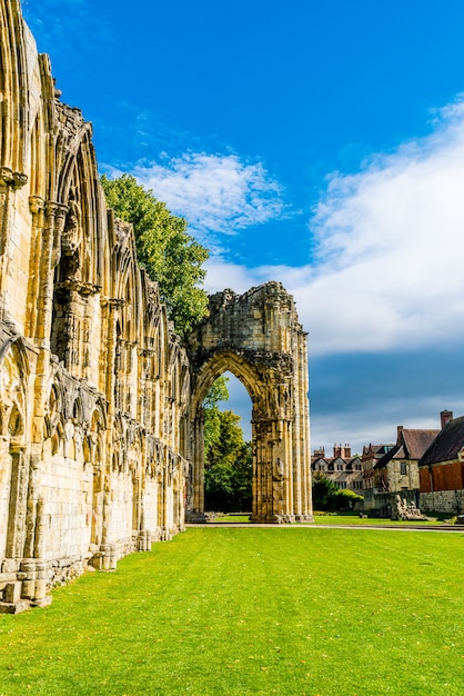 St. Mary's Abbey in York city in England