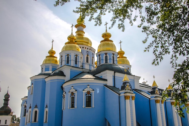 St Michael's Golden monastery operating in Kiev recreated in 19971998 in the forms of the cathedral church destroyed in the 1930s in honor of the Archangel Michael