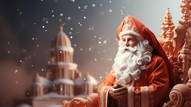 St Nicholas Day Memorial Day of St Nicholas the Wonderworker prototype of New Year's folklore characters in particular Santa Claus