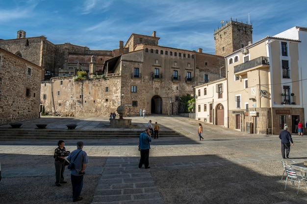 St Nicolas square of Plasencia Caceres