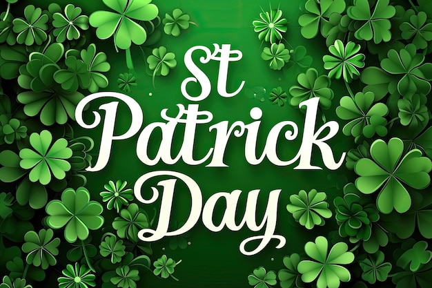 Photo st patrick day abstract design