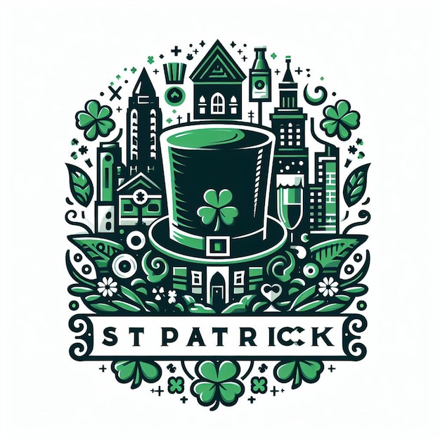 Photo st patrick day poster banner flyer and st patrick background