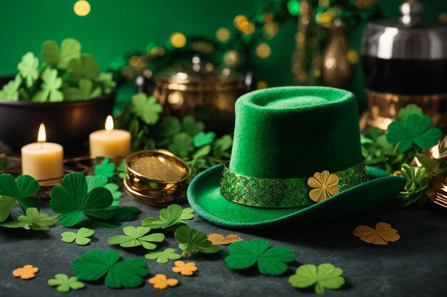 St. Patrick's Arrangement Flat Lay voor 17 maart