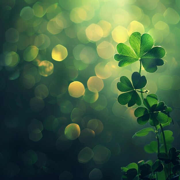 St. Patrick's Day achtergrond met Shamrock