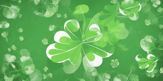 St. Patrick's Day achtergrond vector illustratie voor web banners kaarten sjablonen