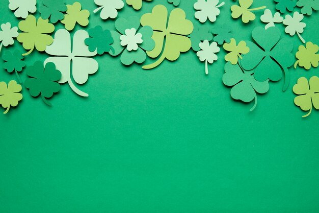 St. patrick' s day celebration with clovers