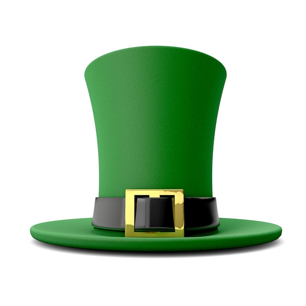 St Patrick's Day feestelijke Ierse hoed 3D-rendering