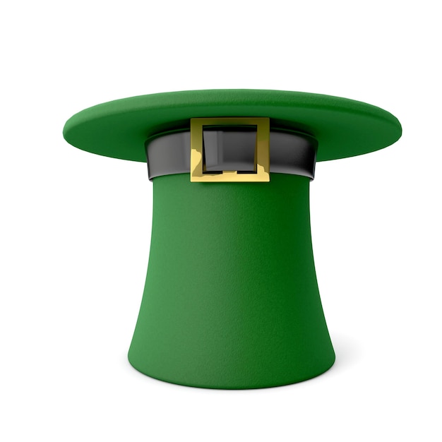 St Patrick's Day festive Irish hat 3D Rendering