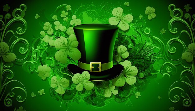 St Patrick's Day-hoed, achtergrond, generatieve ai