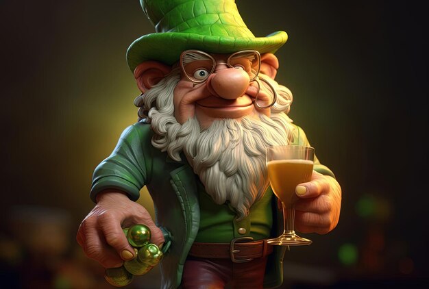 st patrick's day schetsmatige karikaturen