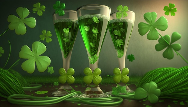 Foto st patrick's day viering generatieve ai