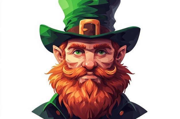 st patricks cartoon whiteb background