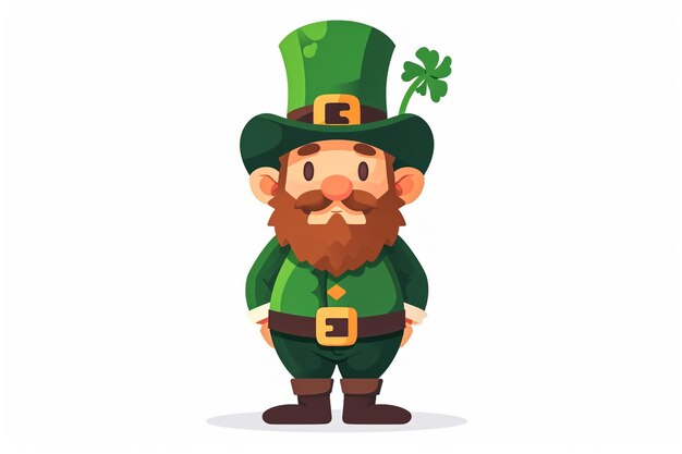 st patricks cartoon whiteb background