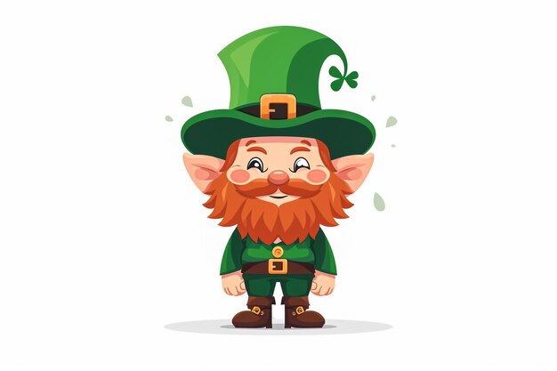 st patricks cartoon whiteb background