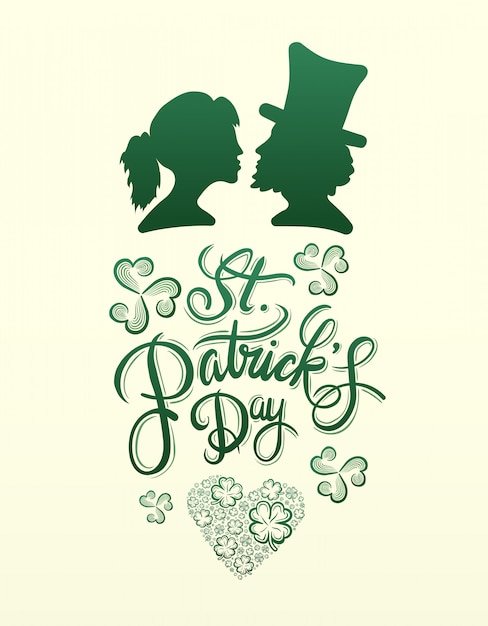 St patricks dag groet vector