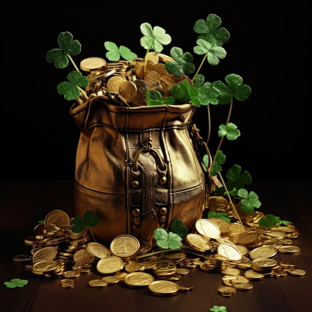 St Patricks Day bag of gold