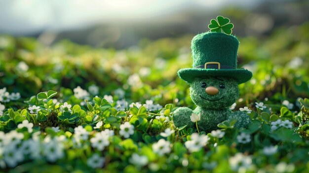 Foto leprechaun dei cartoni animati di san patrizio